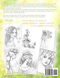 The Inspiration: Grayscale Coloring Book for Adults. Color up a magical and fantasy creatures, cute fairies and elves, beautiful girls portraits, delicate flowers, and more
