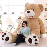 IKASA 78" Giant Teddy Bear Over 6.5 Feet with Big Footprints Plush Toy Stuffed Animal