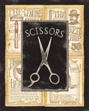 Gango Home Décor 4 Vintage Barber Shop Art Prints Shave Scissors 8 x 10