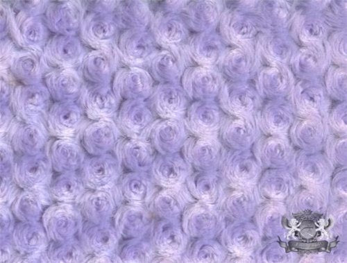 Minky Rosebud LAVANDER Fabric By the Yard