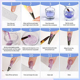 Morovan Acrylic Nail Kit - Nail Kit Set Professional Acrylic with Everything for Beginners Glitter Acrylic Powder Monomer Liquid Set DIY Nail Extension Starter Kit