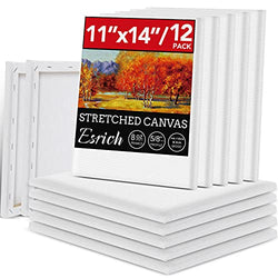 12 Pack Canvases for Painting with 11x14", Painting Canvas for Oil & Acrylic Paint