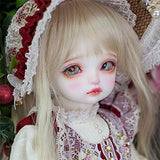 BJD Dolls 1/4 Red Lolita Style SD Doll BJD Giant Baby Doll 18 Inch 14 Ball Jointed Doll DIY Toy with Hair Accessories Full Set Having Different Movable Joints