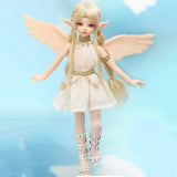 Y&D BJD Doll 1/4 SD Dolls Full Set 15.9 inch Jointed Dolls Toy Action Figure+ Dress + Makeup, Best Gift for Girls,B