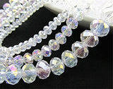 Bingcute Wholesale Crystal Rondelle Light AB Beads Gemstone Loose Beads Choice 4mm 6mm 8mm 10mm
