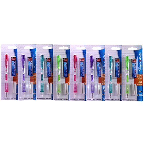 Paper Mate Clear Point Mechanical Pencils, 0.7mm, Colors May Vary, (Pack of 8)