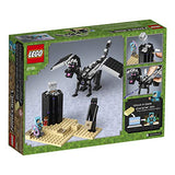 LEGO Minecraft The End Battle 21151 Ender Dragon Building Kit Includes Dragon Slayer and Enderman Toy Figures for Dragon Fighting Adventures (222 Pieces)