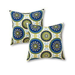 Greendale Home Fashions 17 in. Outdoor Accent Pillow (set of 2), Summer