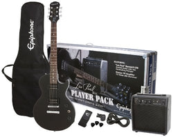 Epiphone Les Paul Electric Guitar Player Package, Ebony