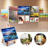 Canvas Set - Canvas for Painting - Canvas Frame Stretcher Frame - Blank Canvas Panels in Different Sizes - Suitable for Artists, Amateurs, Beginners and Children (6-Piece Set)