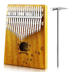 INITER 17 Key Kalimba Mbira Sanza Thumb Piano Solid Finger Piano With Tune Hammer Sandalwood