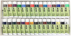 Nihonga Sumi-e Tube Watercolor Paints -30 colors -color Number 31-60 by Lucky omen