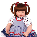 PURSUEBABY Lifelike Reborn Toddler Dolls Girl 20 inch Baby Dolls Marcia with Smiley Face Realistic Baby Dolls Toddlers Best Gift for Girls & Collectors, Gift Box Set