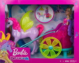 Barbie Dreamtopia Princess Doll, 11.5-in Blonde, with Fantasy Horse and Chariot, Wearing Fashion and Accessories, Gift for 3 to 7 Year Olds