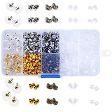 Bullet Earring Backs Kit Earring Backs Kit Clear Earring Back Rubber Safety Back by Outee, 1040 Pcs