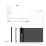 OSU! Drawing Tablet VEIKK S640 Graphic Drawing Tablet Ultra-Thin 6x4 Inch Pen Tablet with 8192 Levels Battery-Free Passive Pen