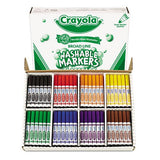 Washable Classpack Markers, Broad Point, Assorted, 200/Box, Sold as 1 Box