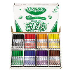 Washable Classpack Markers, Broad Point, Assorted, 200/Box, Sold as 1 Box