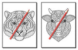 100 Animals: An Adult Coloring Book with Lions, Elephants, Owls, Horses, Dogs, Cats, and Many More!