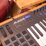 Alesis VI25 | 25-Key USB MIDI Keyboard Controller with 16 Pads, 16 Assignable Knobs, 48 Buttons and 5-Pin MIDI Out Plus Production Software Included