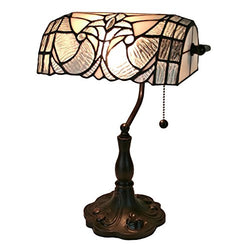 Amora Lighting Tiffany Style AM250TL10 Floral Banker Tiffany Style Table Lamp 13 In