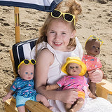 Adora Beach Baby Doll Piper, 13 inch Beach Toy with Sun Activated Freckles & Rosy Cheeks