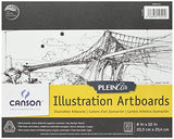 Canson Plein Air Illustration Smooth Art Board Pad for Ink, Markers and Pencils, 8 x 10 Inch, Set