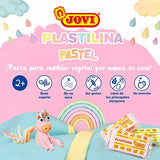 Jovi Plastilina Reusable & Non-Drying Modeling Clay; 1.75 Oz. Bars, Set of 30, 5 Each of 6 Pastel Colors, Perfect for Arts & Crafts Projects