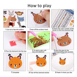 LOL 5D DIY Diamond Painting Kits for Kids LOL Party Decoration Stick Paint with Diamonds by Numbers Kit Easy to DIY Handmade Art Craft 18pcs Cartoon Sticker