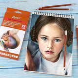 Dyvicl Skin Colored Pencils Skin Tone Pencils Portrait Set, 12 Colors Soft Core Art Pencils for Drawing, Sketching, Shading, Coloring, Colored Pencils for Beginners, Artists