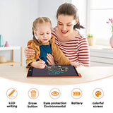 LCD Writing Tablet Drawing Board 12 Inch Colorful Girls Toys Christmas Birthday Gift for 3 4 5 6 7 Year Old Girls Erasable Drawing Tablet Doodle Board Toddler Learning Toys for Girls Age 3+ (Orange)