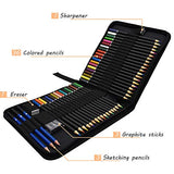 Orionstar 44-Piece Colored Pencils Set, Drawing Pencils and Sketching Kit with Zipper Case, Professional Sketch Art Supplies for Adults Sketching Shading Coloring Book, 36 Colors + 8 PCS