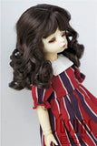 JD038 6-7'' Dark Brown 1/6 YOSD Doll Wigs 16-18CM Synthetic Mohair Soft Wave YOSD BJD Doll Wigs