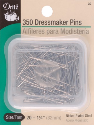 Dritz 22 350-Piece Dressmaker Pins, 1-1/4-Inch