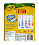 Crayola 100Count Super Tips Washable Markers with 12Count Wedge Markers, Adult Coloring, Gift
