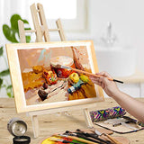 Dolicer 15.7" Wood Easel 6 Pack Tabletop Easel Stand Painting Easel Stand for Kids Students Adults Artist Easel for Displaying Canvas Painting Photos