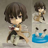 Skwingt Bungou Stray Dogs Dazai Osamu Q Version Nendoroid Interchangeable Face 10cm Boxed PVC Anime Cartoon Game Character Model Statue Figure Toy Collectibles Decorations Gifts