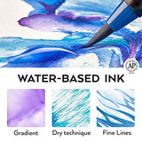 Arteza Real Brush Pens and Watercolor Painter's Bundle, Painting Art Supplies for Artist, Hobby Painters & Beginners