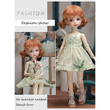 1/6 BJD Doll Fully Poseable Fashion Doll, with Skirt Wig Makeup Socks Shoes, Best Gift for Friend
