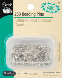 Dritz 250-Piece Beading Pins, 7/8-Inch
