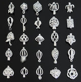 Yaoding 10pcs Mix Jewelry Making Supplies Silver Plated Bead Cage Pendant - Add Your Own Pearls,