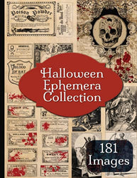 Halloween Ephemera Collection: 181 Vintage Apothecary Labels, Chemist Labels and Illustrations