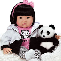 Paradise Galleries Lifelike Asian Reborn Baby Doll Bamboo, 20 inch Chinese Girl in GentleTouch Vinyl & Weighted Body, 7-Piece Doll Gift Set