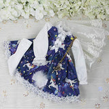 HMANE BJD Dolls Clothes, Unicorn Lolita Blue Dress Outfit Set for 1/6 BJD Dolls - No Doll
