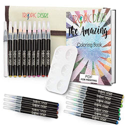 Watercolor Brush Pen Set – Vivid Watercolors for Professionals, Beginners, Adults, and Kids – 20