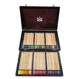 KINGART 301-72, Soft Core, Wood Box, Set of 72 Unique Colored Pencils, 72 Piece