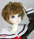 BJD Doll Hair Wig Mohair 7-8 inch 18-20cm Brown 1/4 MSD DZ DOD LUTS