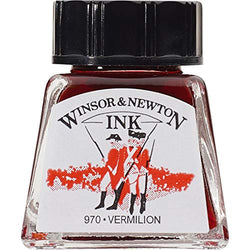 Winsor & Newton Drawing Ink Bottle, 14ml, Vermilion