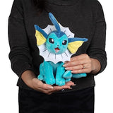 Pokémon Vaporeon 8" Plush - Officially Licensed - Quality & Soft Stuffed Animal Toy - Eevee Evolution - Add Vaporeon to Your Collection! - Great Gift for Kids, Boys, Girls & Fans of Pokemon