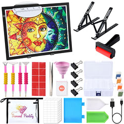 A3 Light Board for Diamond Painting, UnityStar 169 Pcs Diamond Painting Accessories A3 LED Light Pad Kit 5D Painting Tools and Accessories Kits Diamond Art Painting Kits Christmas Gift for Kids Adults
